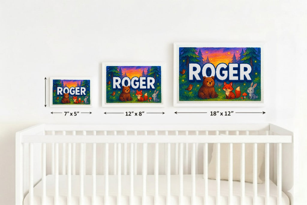 Personalized name art for Roger