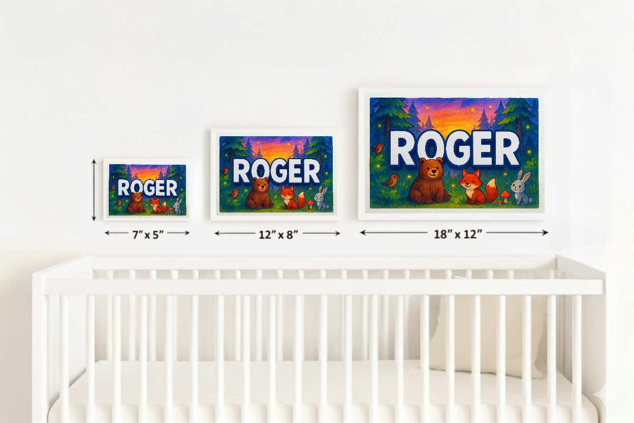 Personalized name art for Roger