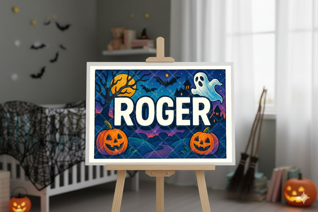 Personalized name art for Roger