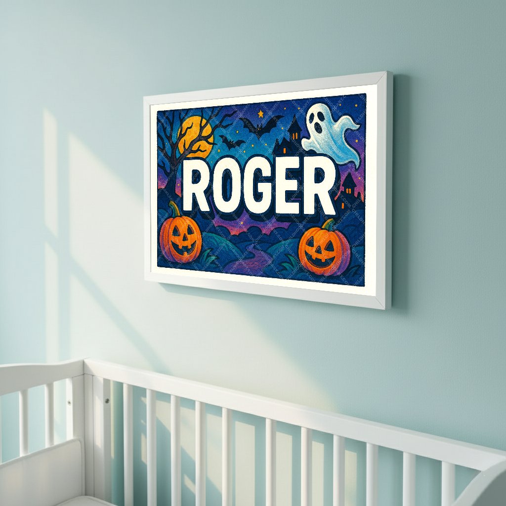 Personalized name art for Roger