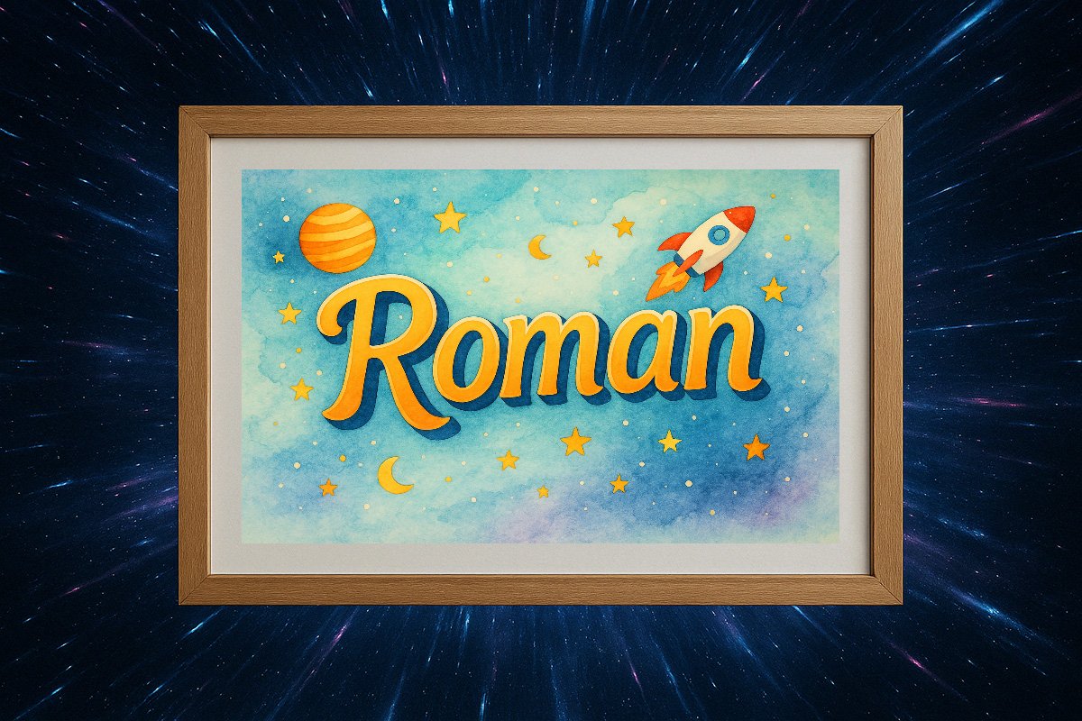Roman Personalized Outer Space Art 269