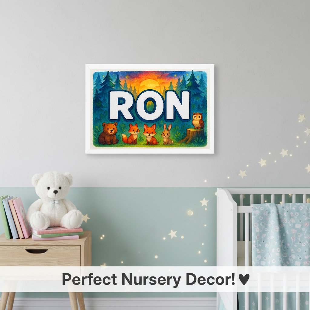 Personalized name art for Ron