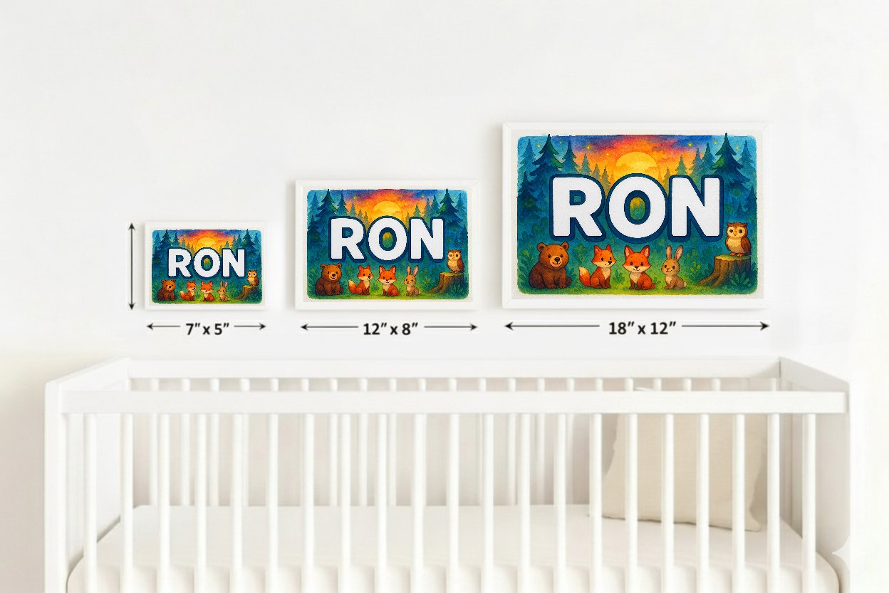 Personalized name art for Ron