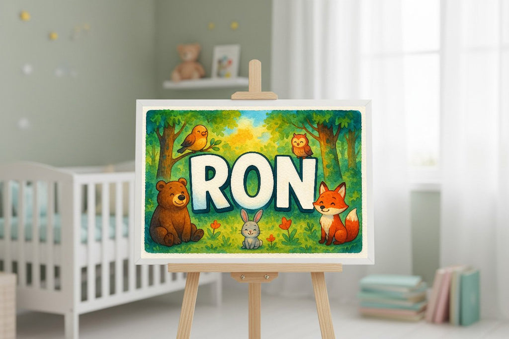 Personalized name art for Ron