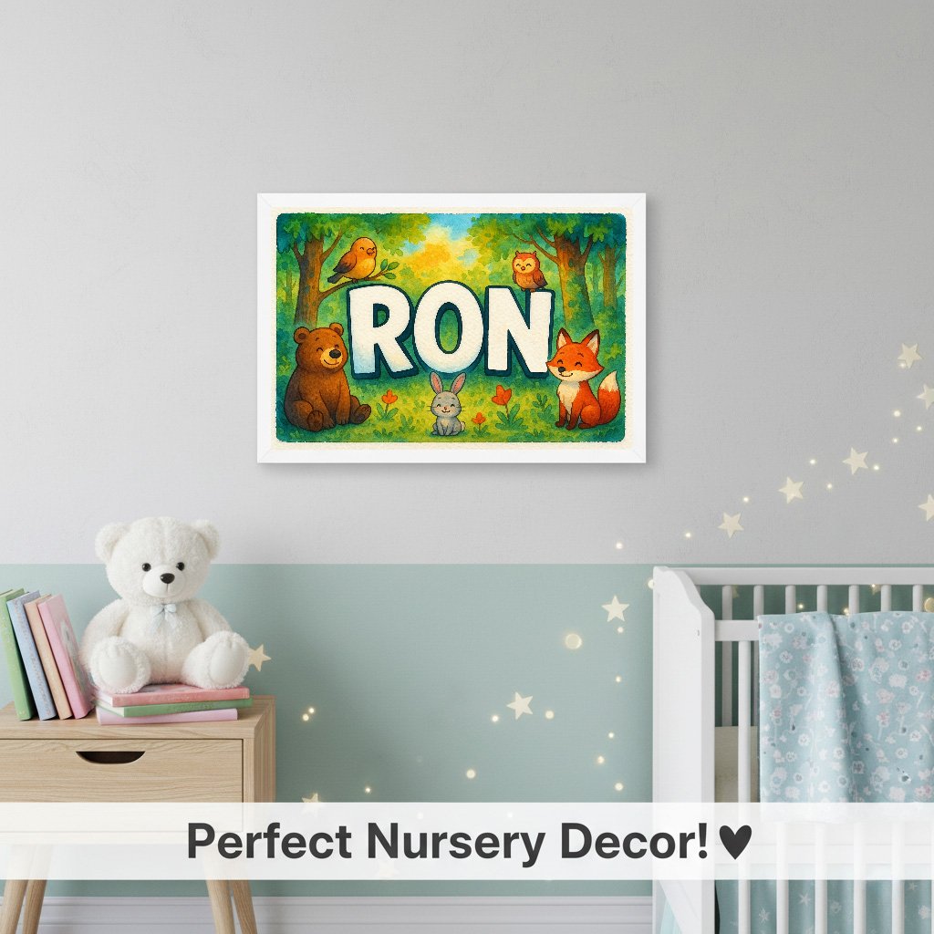 Personalized name art for Ron