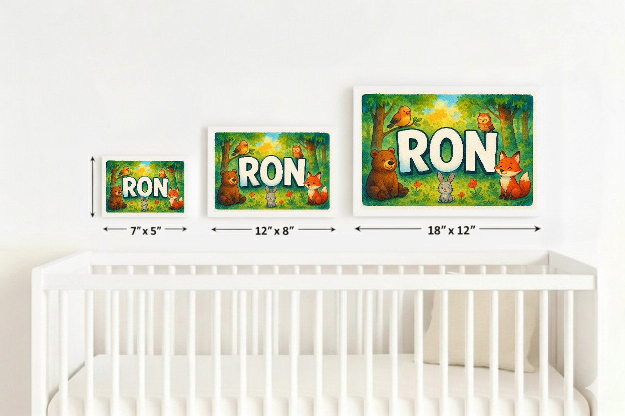 Personalized name art for Ron
