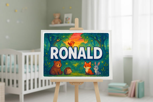 Ronald’s Personalized Forest Friends Art