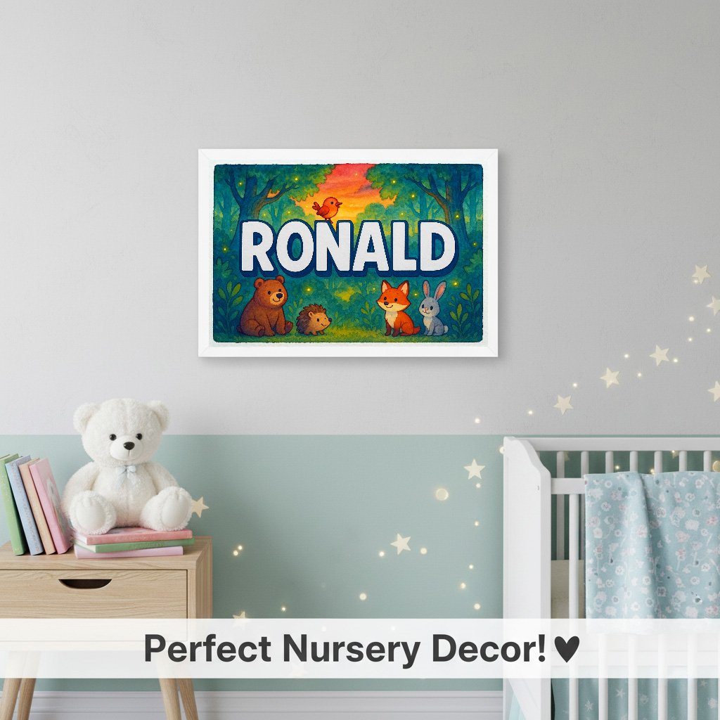Personalized name art for Ronald