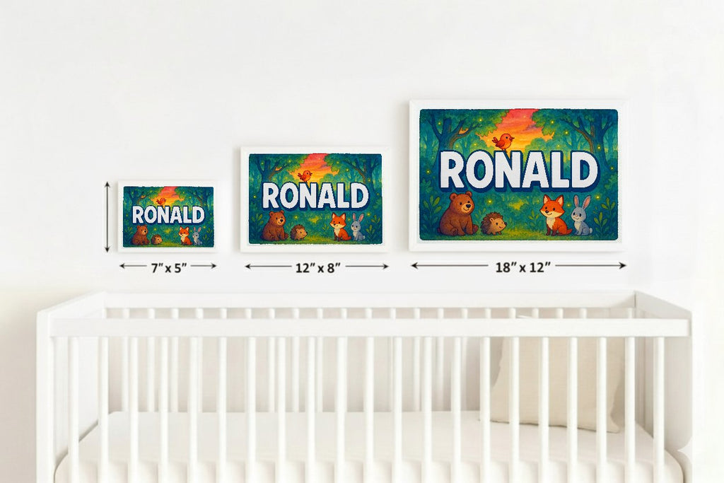 Personalized name art for Ronald