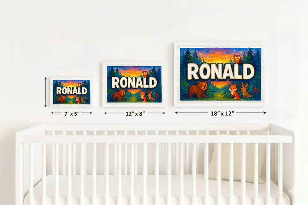Personalized name art for Ronald