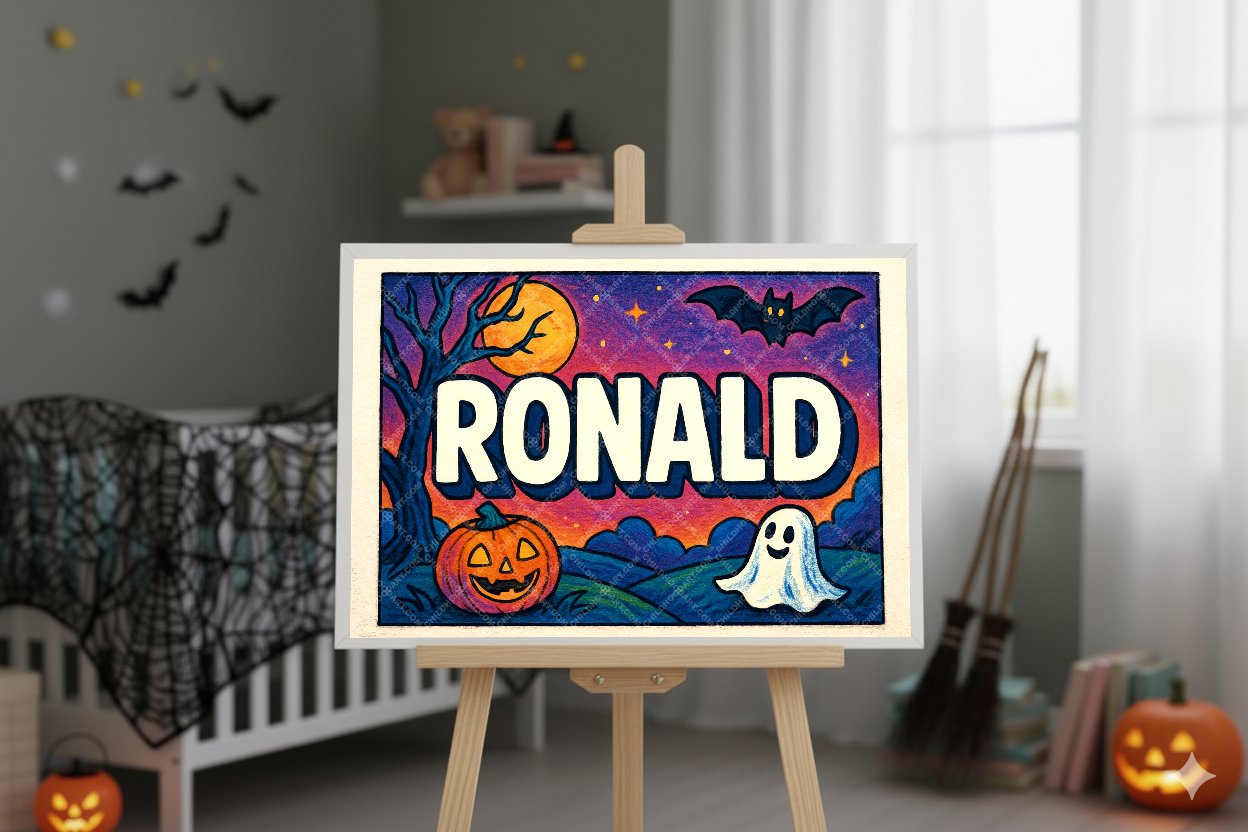 Personalized name art for Ronald
