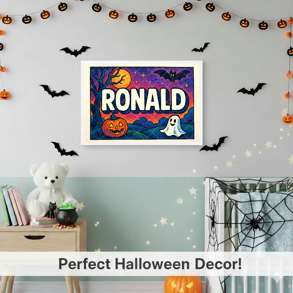 Personalized name art for Ronald