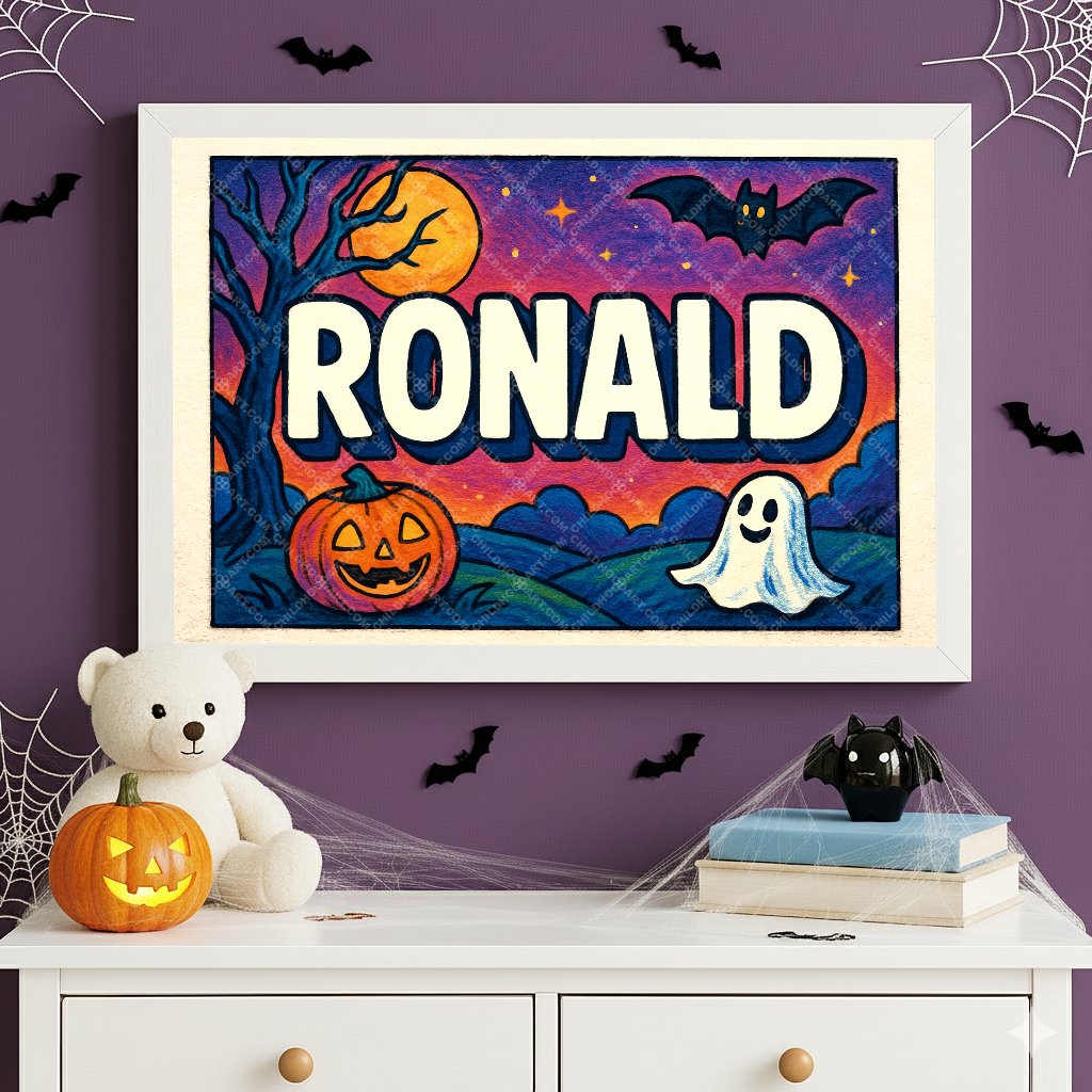 Personalized name art for Ronald