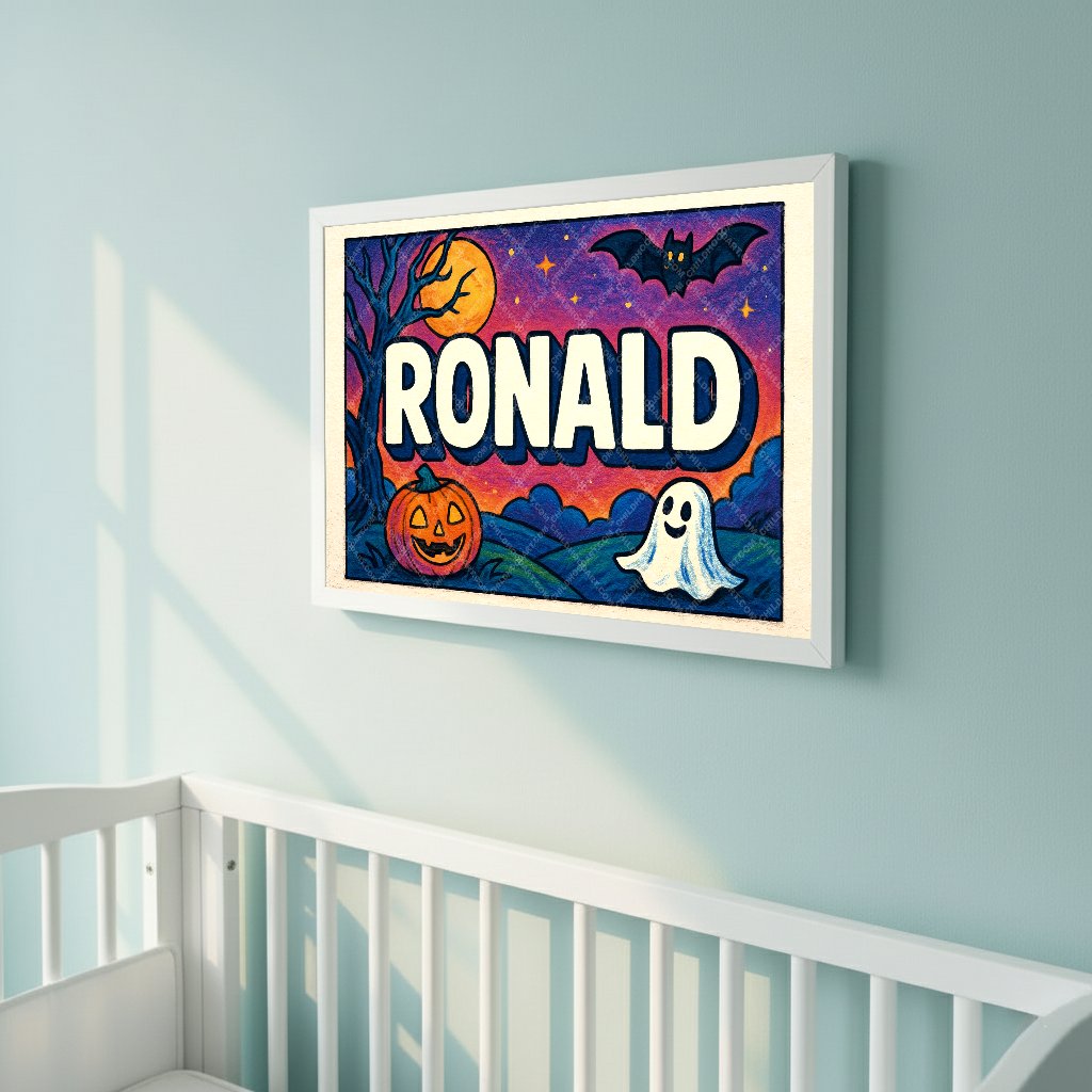 Personalized name art for Ronald