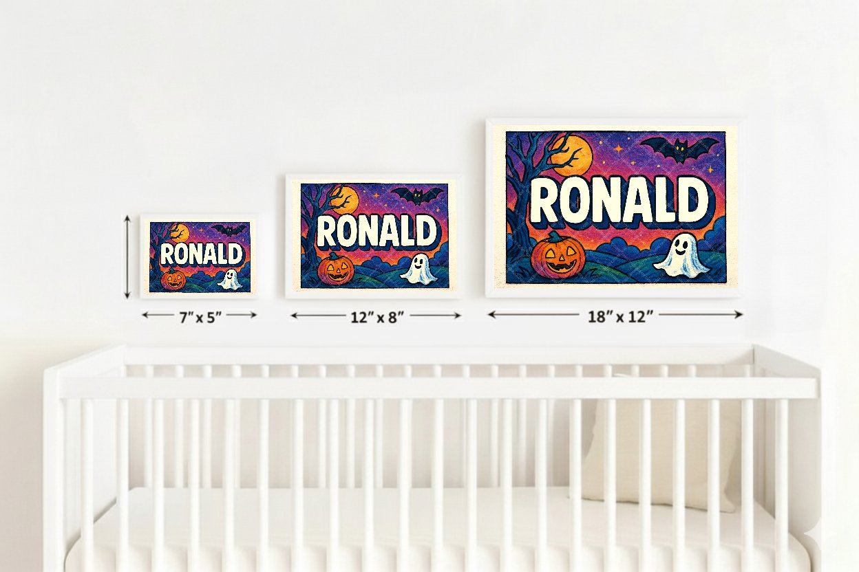 Personalized name art for Ronald