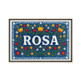 Rosa Name Art - Floral Farmhouse personalized wall print for kids