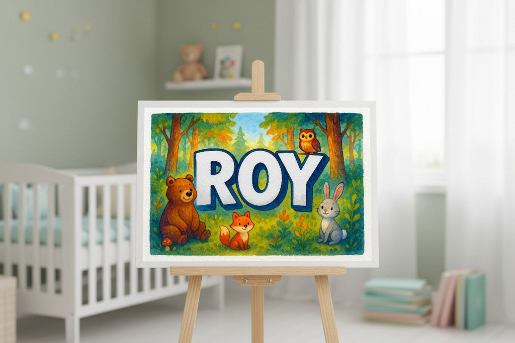 Personalized name art for Roy