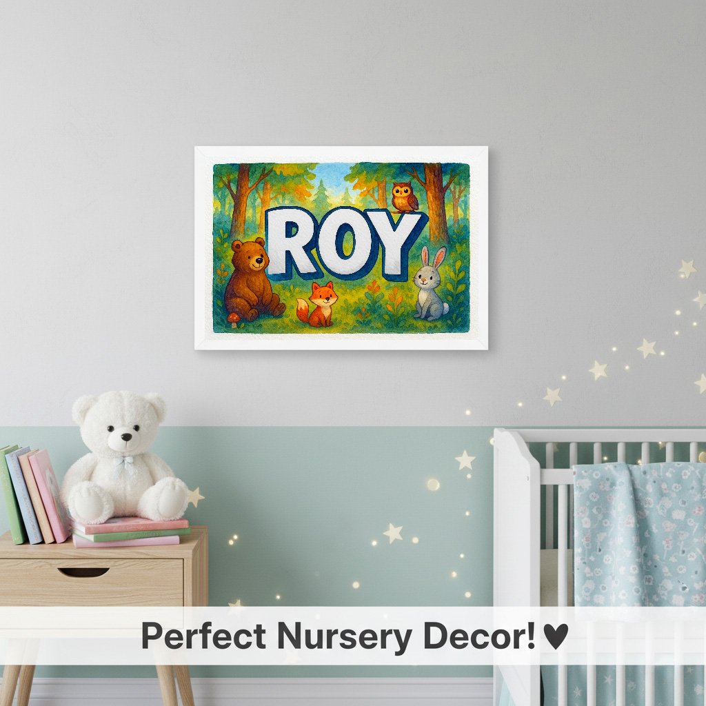 Personalized name art for Roy