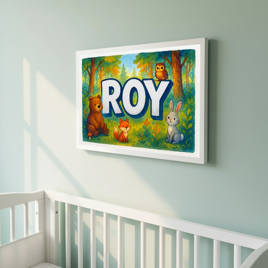 Personalized name art for Roy