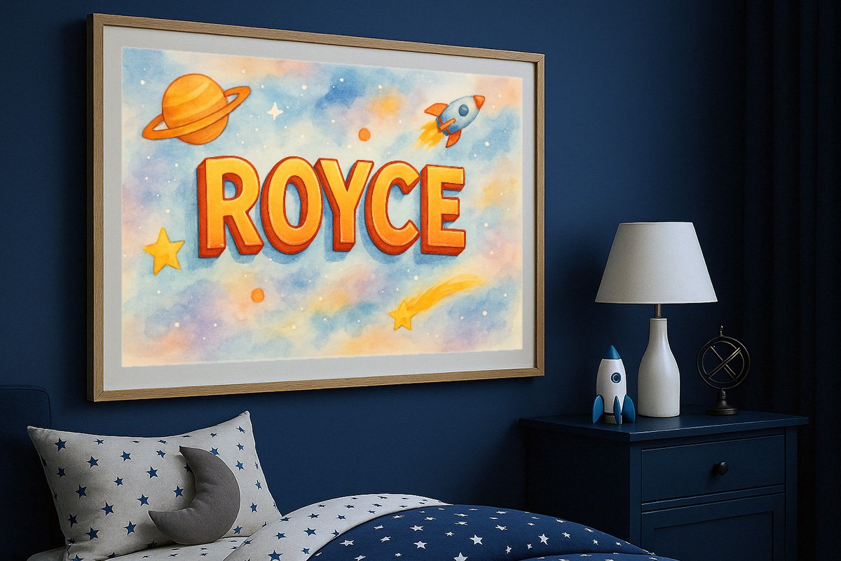 Royce Personalized Outer Space Art 1092