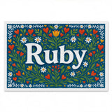 Calm personalized name art for Ruby