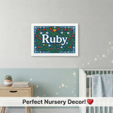 Calm personalized name art for Ruby