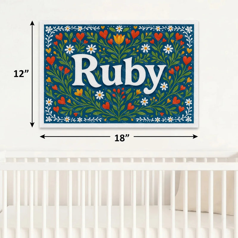 Calm personalized name art for Ruby