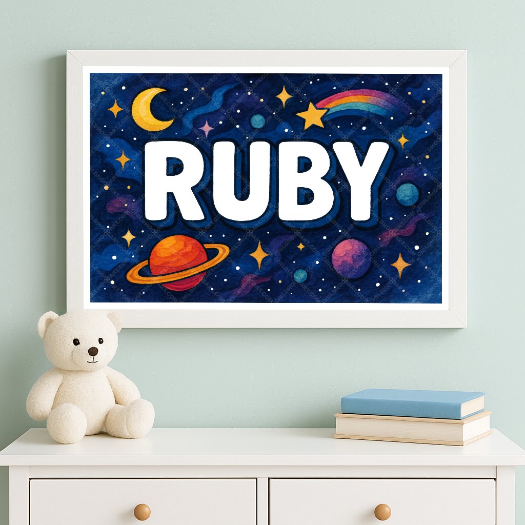 Personalized space name art for Ruby