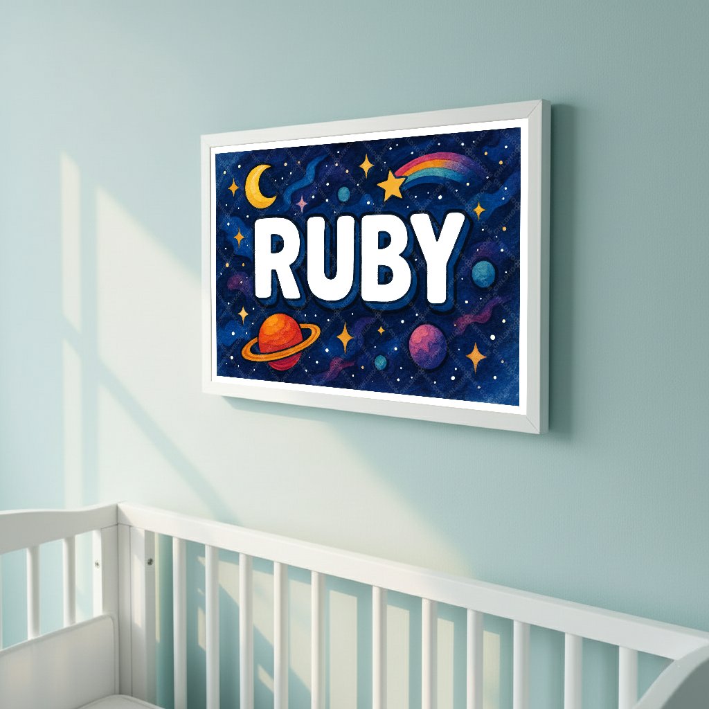 Personalized space name art for Ruby