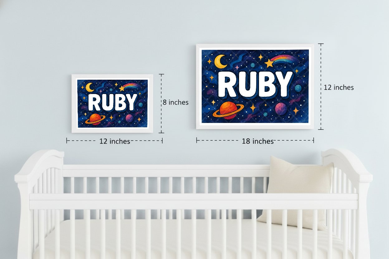 Personalized space name art for Ruby