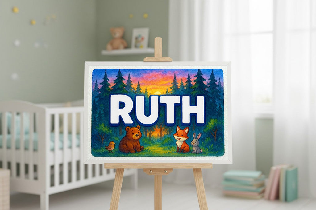 Personalized name art for Ruth
