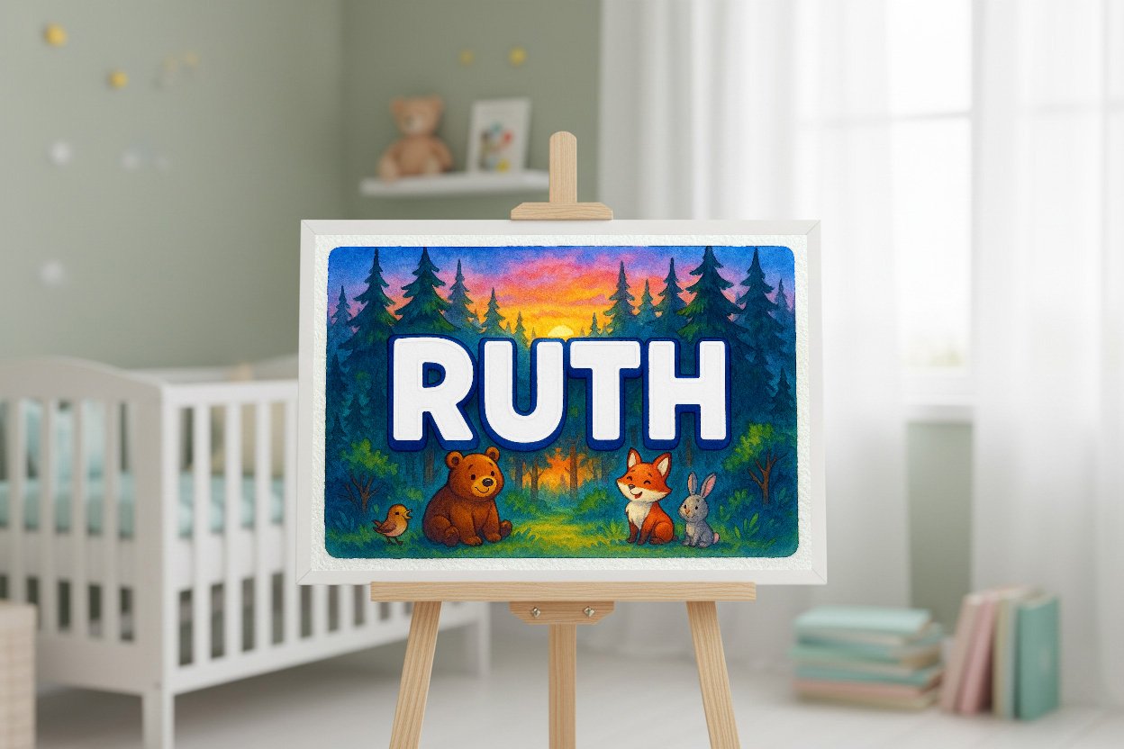 Personalized name art for Ruth