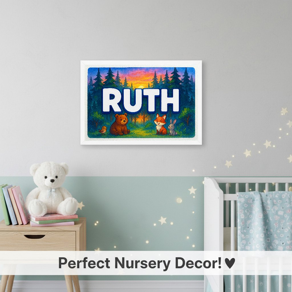 Personalized name art for Ruth