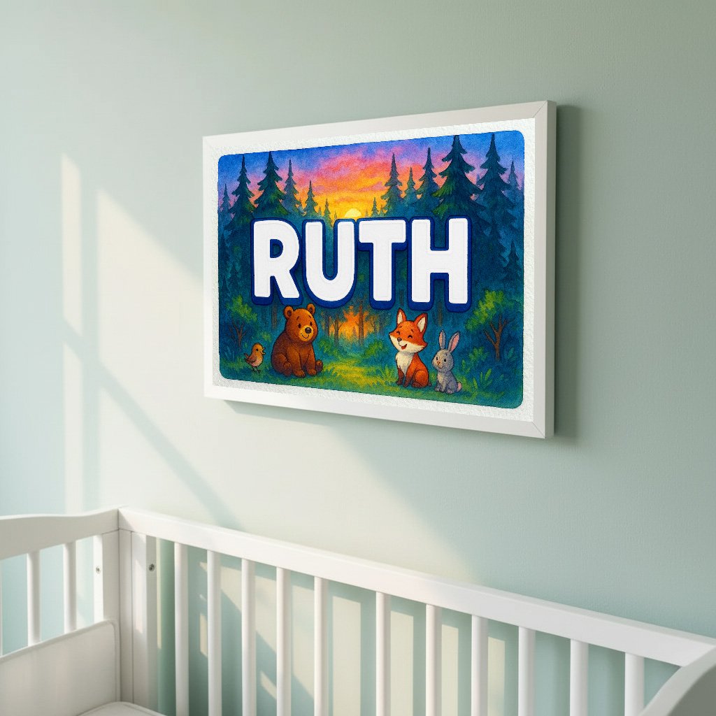 Personalized name art for Ruth