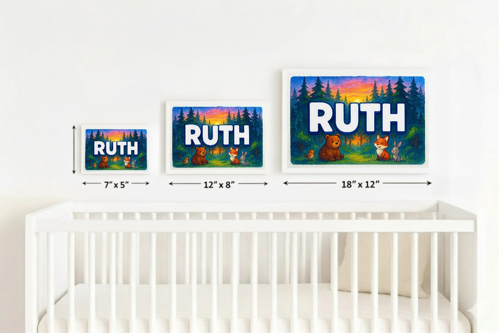 Personalized name art for Ruth
