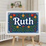 Calm personalized name art for Ruth