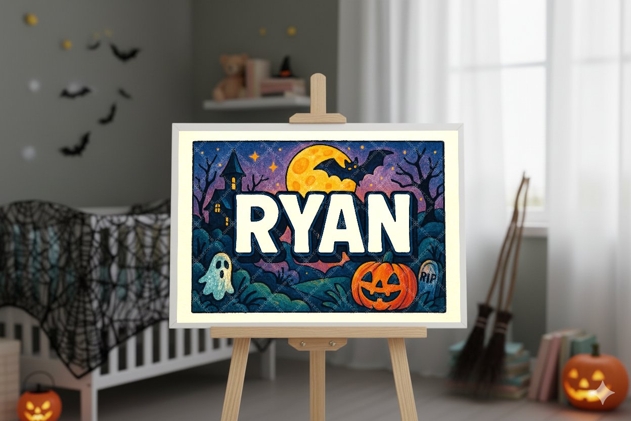 Personalized name art for Ryan