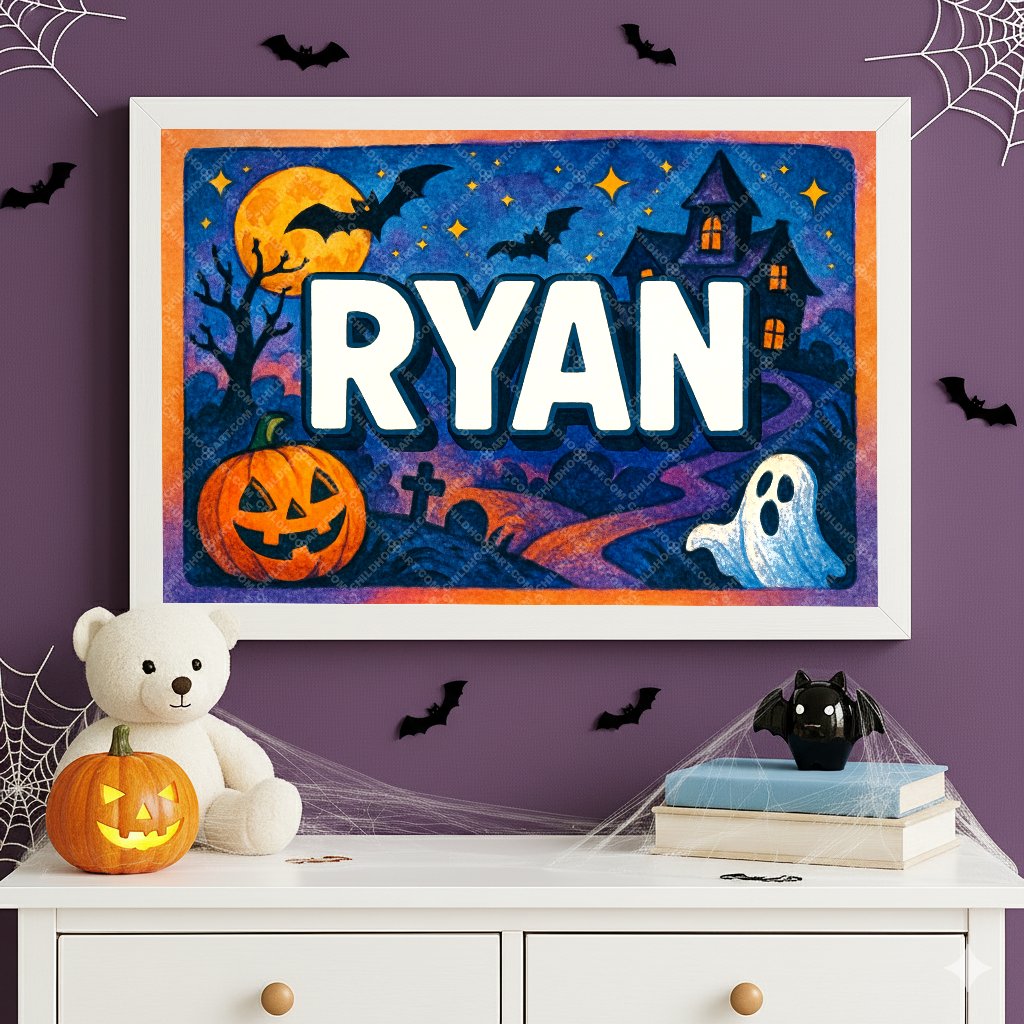 Personalized name art for Ryan