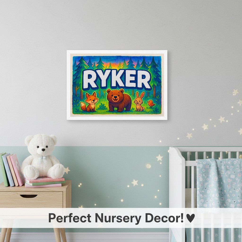 Personalized name art for Ryker