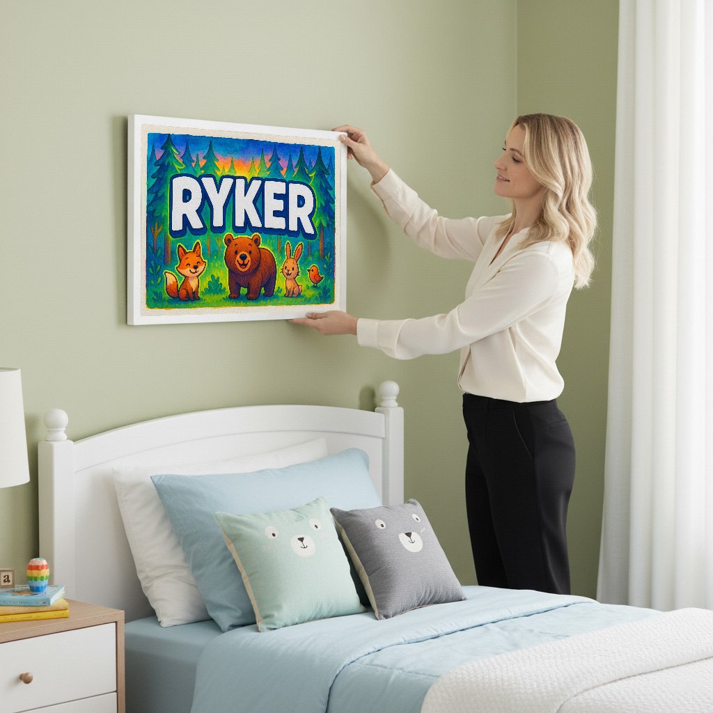 Personalized name art for Ryker