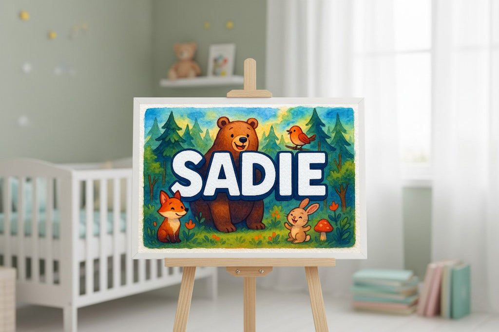 Personalized name art for Sadie