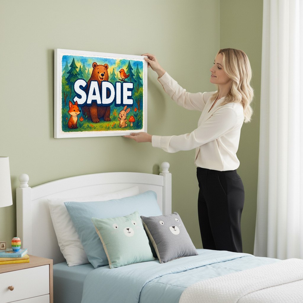 Personalized name art for Sadie