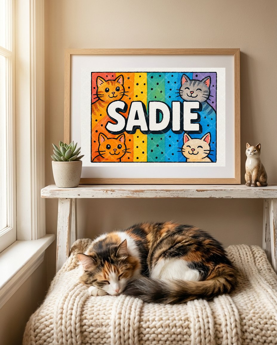 Personalized name art for Sadie
