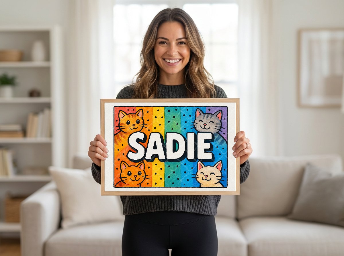 Personalized name art for Sadie
