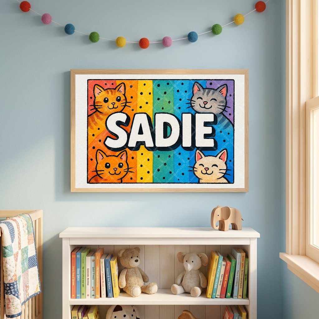 Personalized name art for Sadie