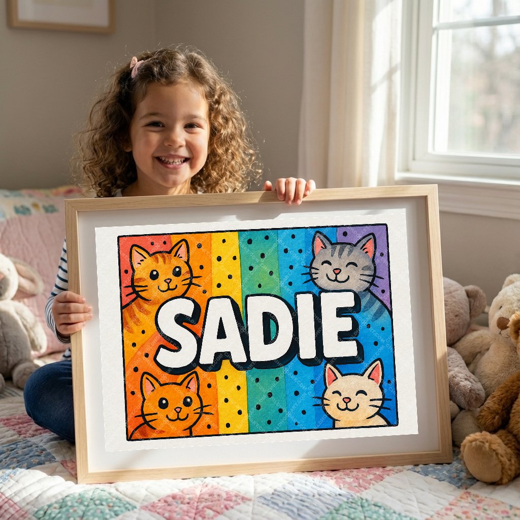 Personalized name art for Sadie