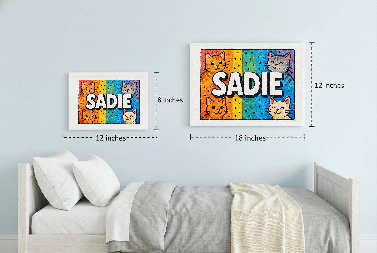 Personalized name art for Sadie