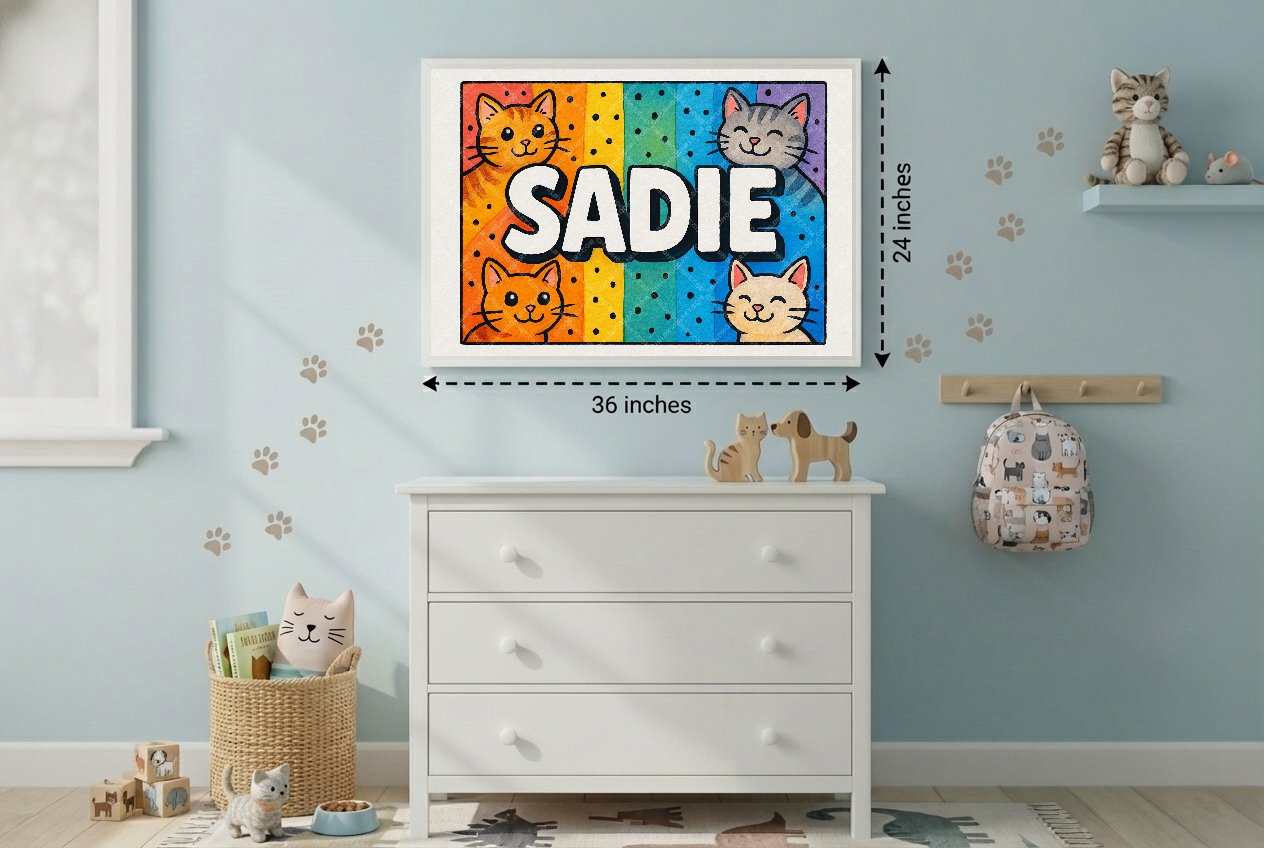 Personalized name art for Sadie