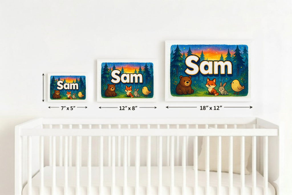 Personalized name art for Sam