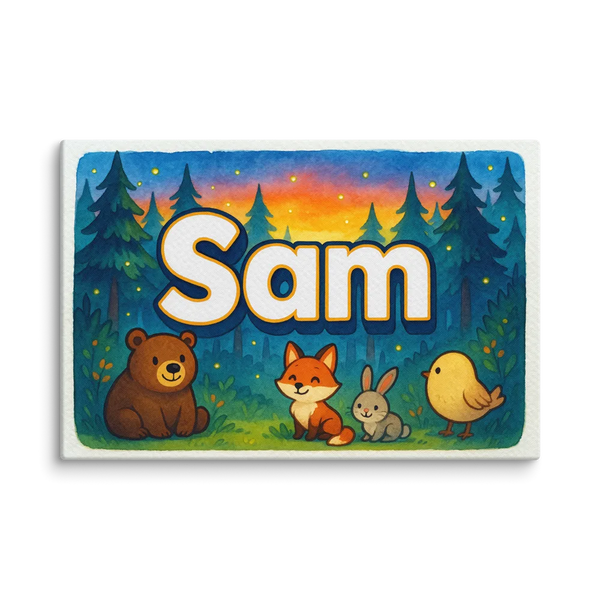 Sam Name Art | Personalized Sam Prints | ChildhoodArt